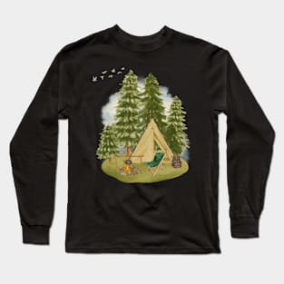 Camping Long Sleeve T-Shirt